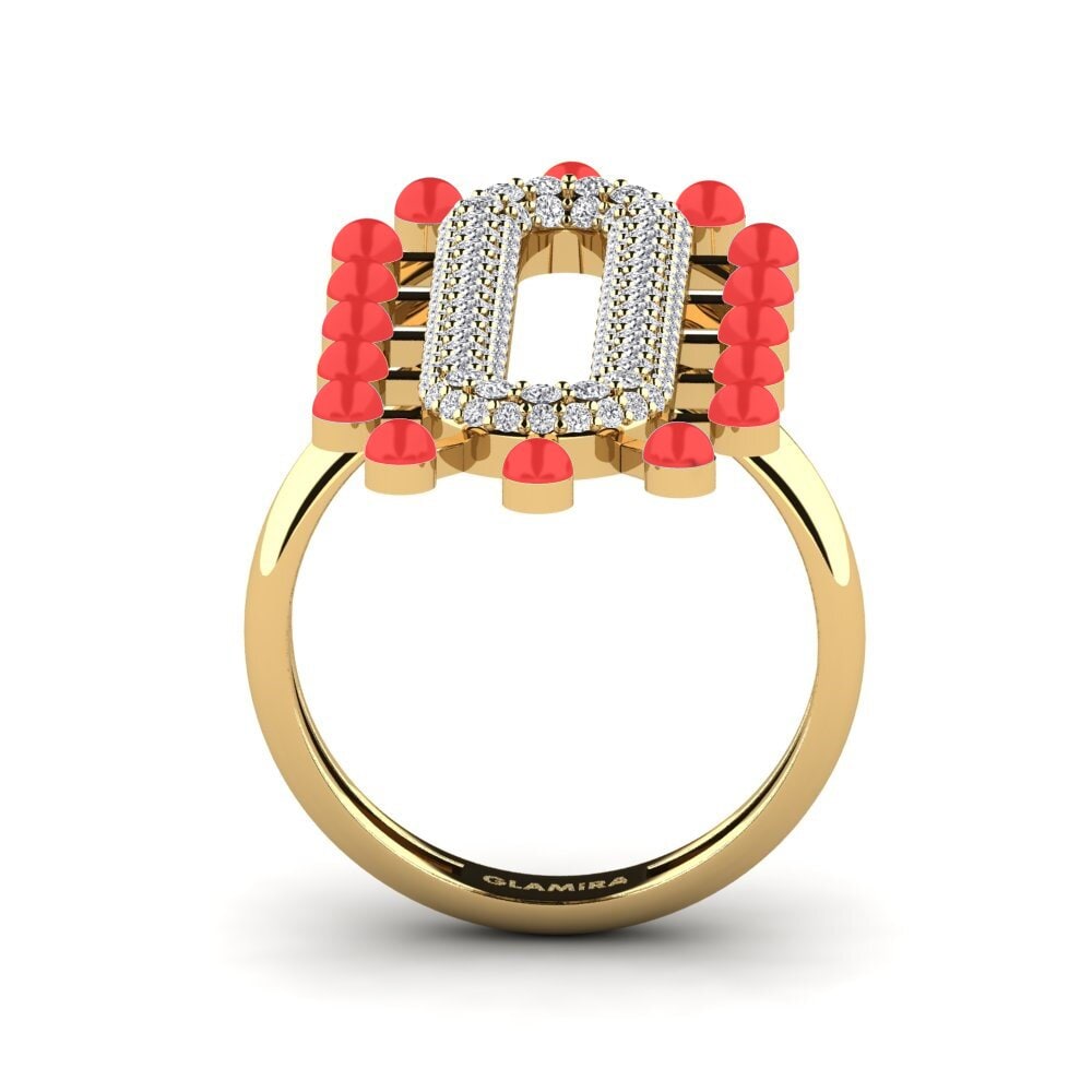 Gelbgold 585 Ring Retrato
