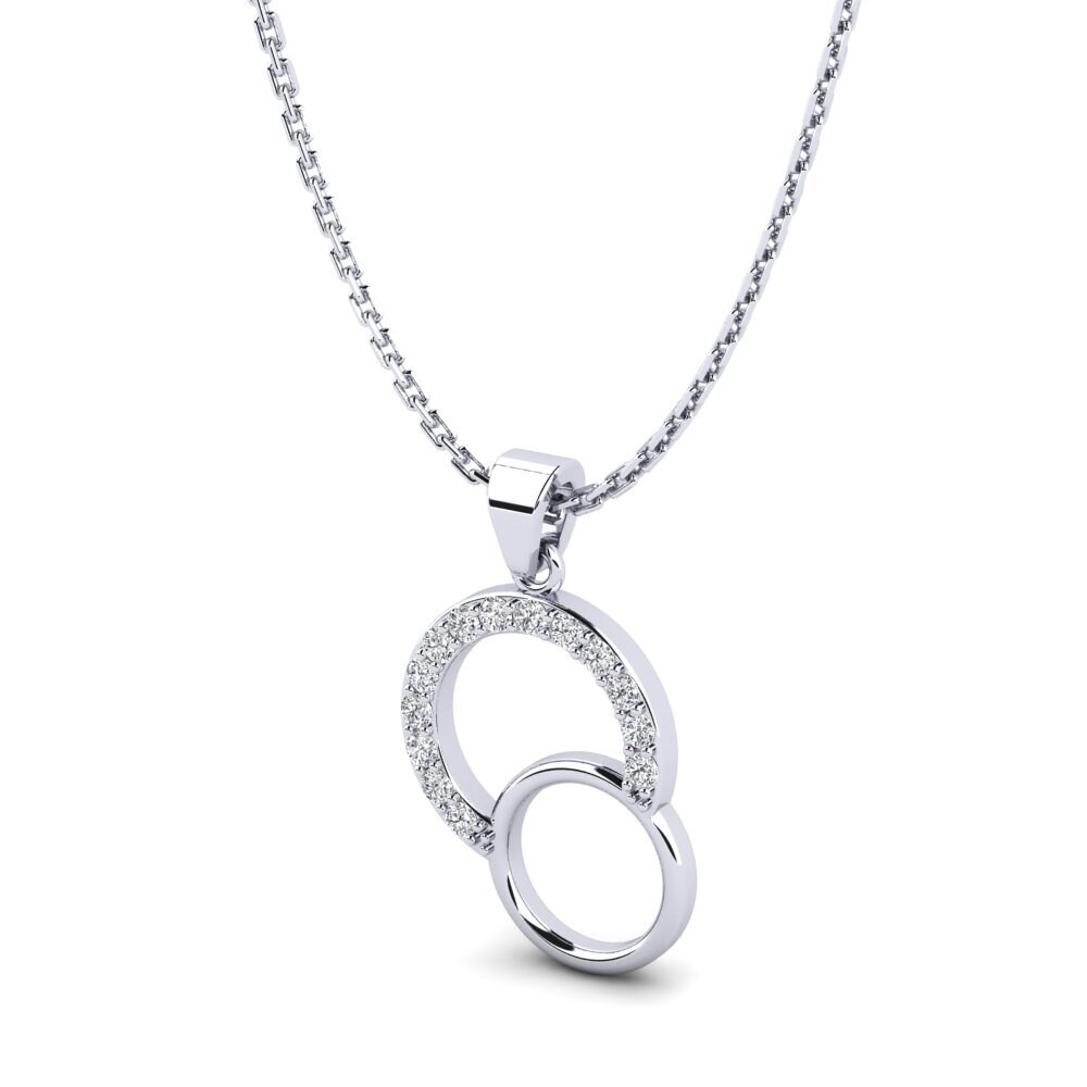 Corena Rickel Koop Dames Hanger Rickel in 0.14 Karaat Rond geslepen 9K Wit ...