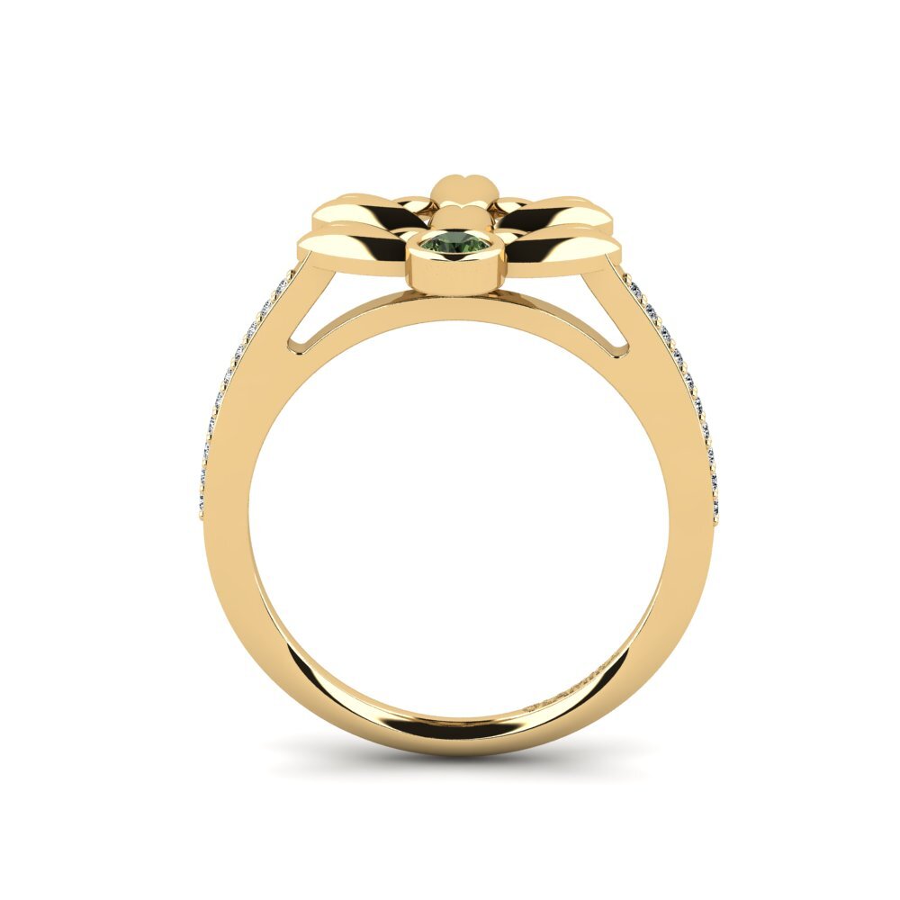 Green Sapphire Ring Rihtn
