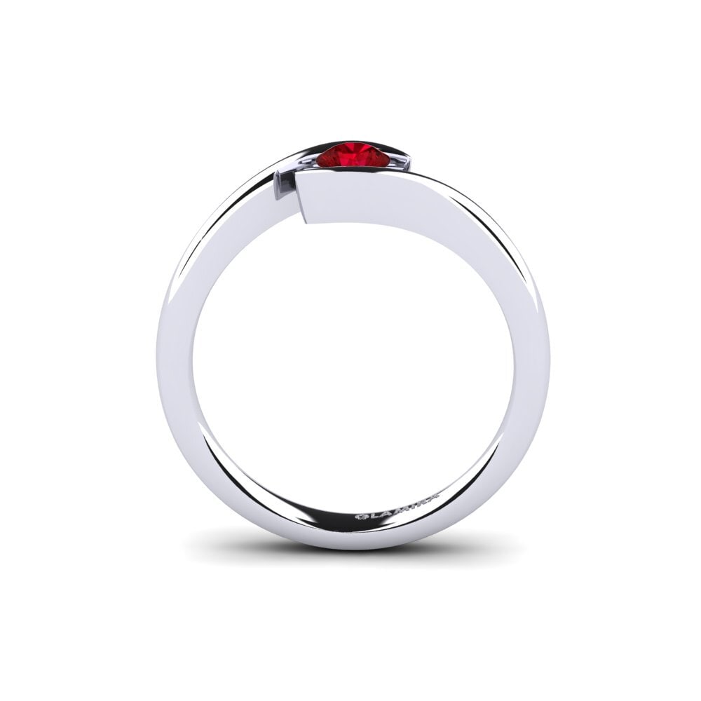 Circonita Roja Anillo de compromiso Tonia 0.25 crt