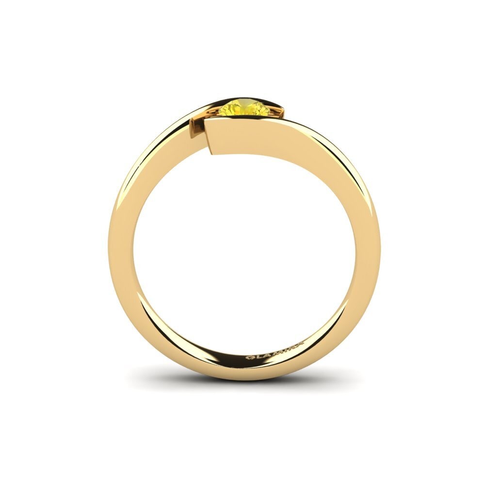 Yellow Sapphire Engagement Ring Tonia 0.25 crt