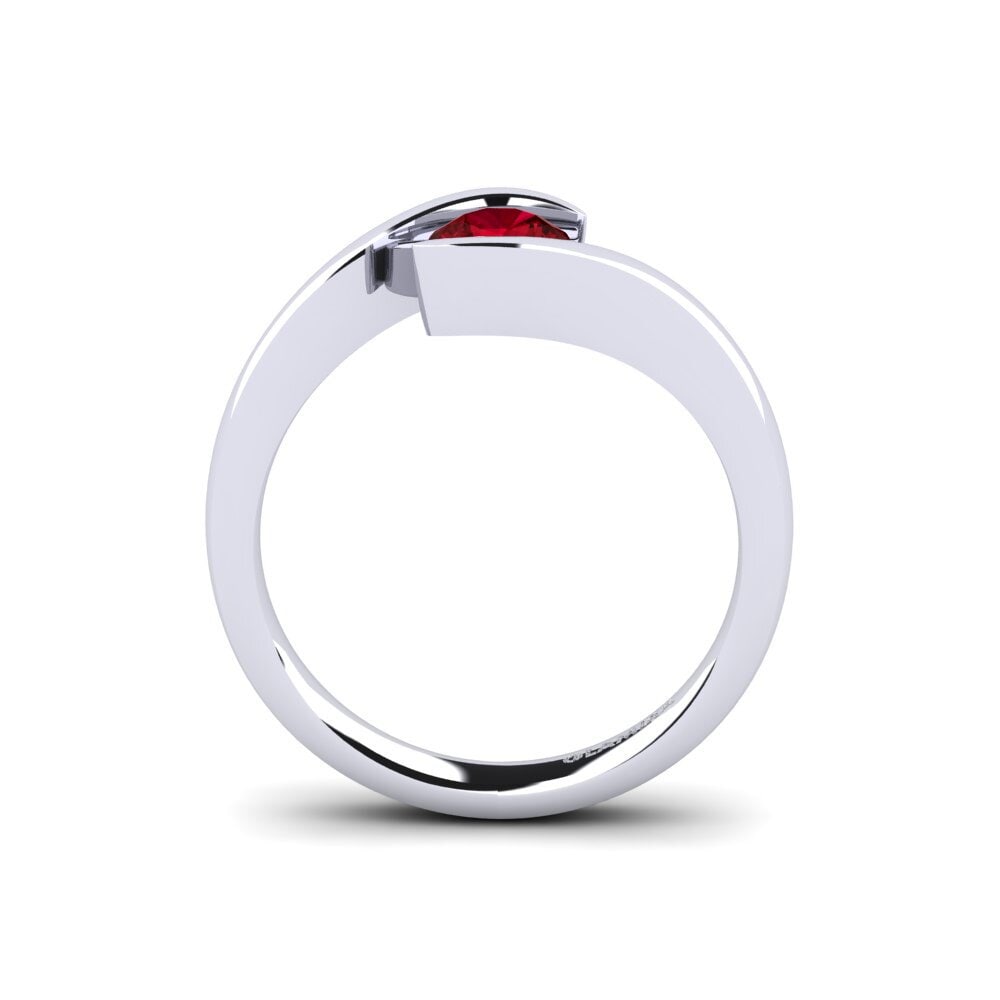 Circonita Roja Anillo de compromiso Tonia 0.5 crt