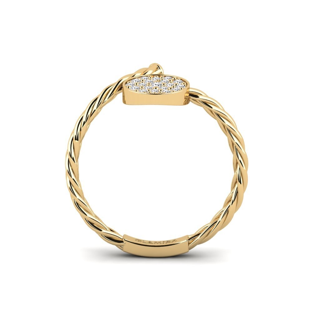diamante-safira Anel Ringlet