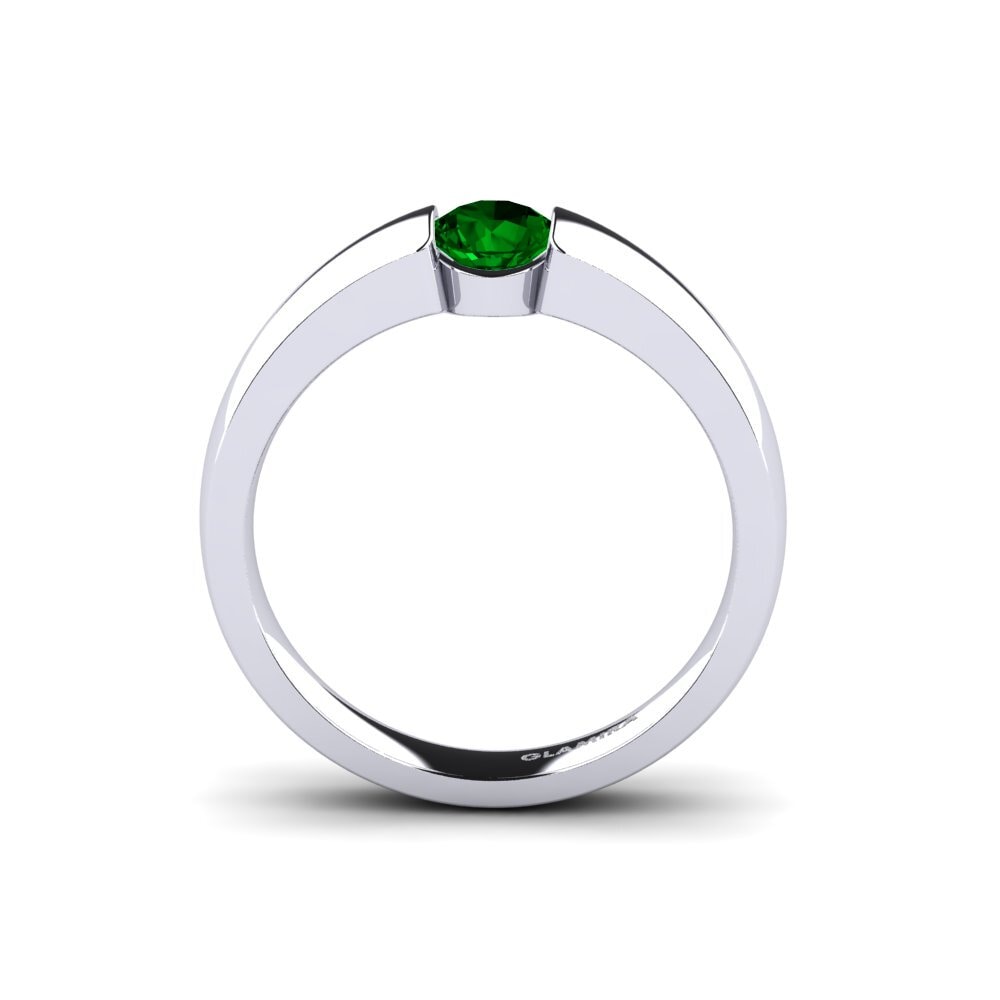 Green Zirconia Engagement Ring Lissy 0.5crt