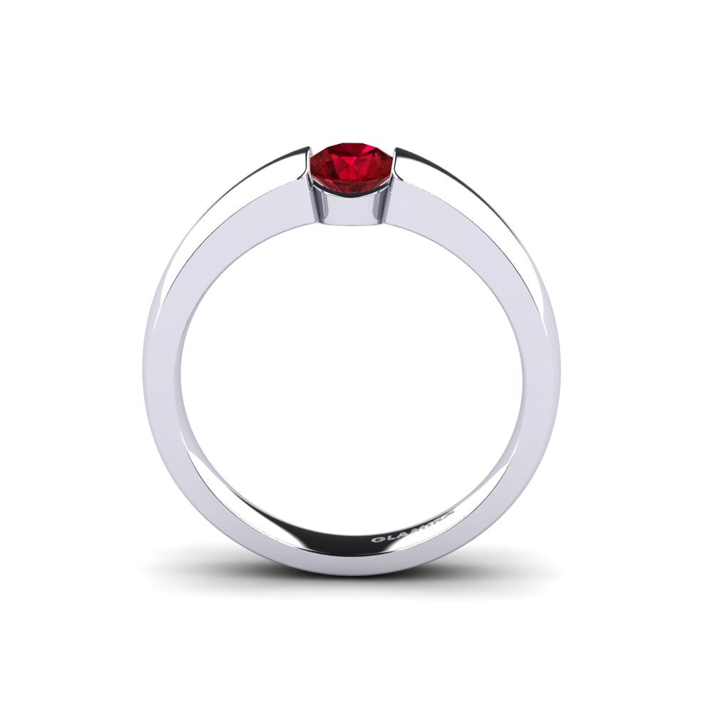Red Zirconia Engagement Ring Lissy 0.5 crt
