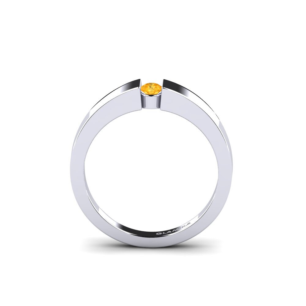 Citrino Anillo de compromiso Nature 0.1 crt