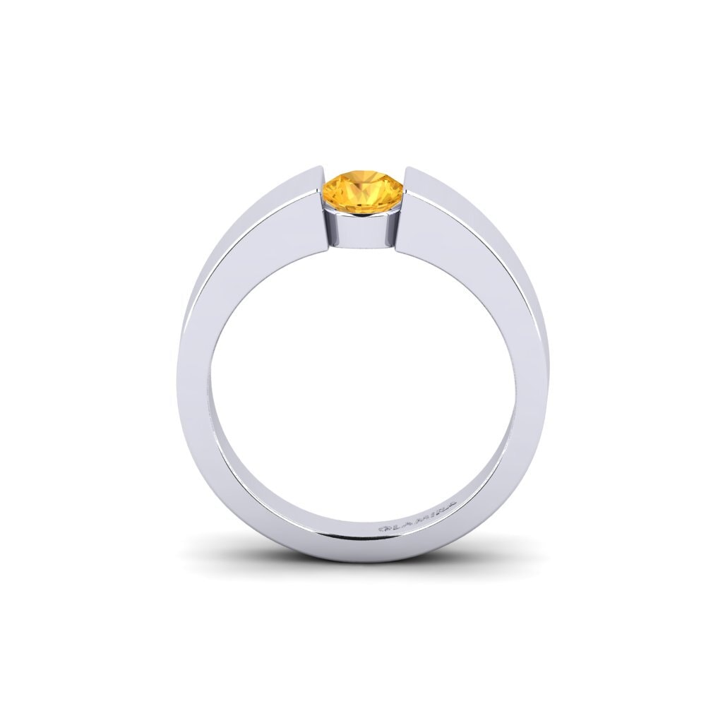 Citrino Anillo de compromiso Nature 0.5 crt