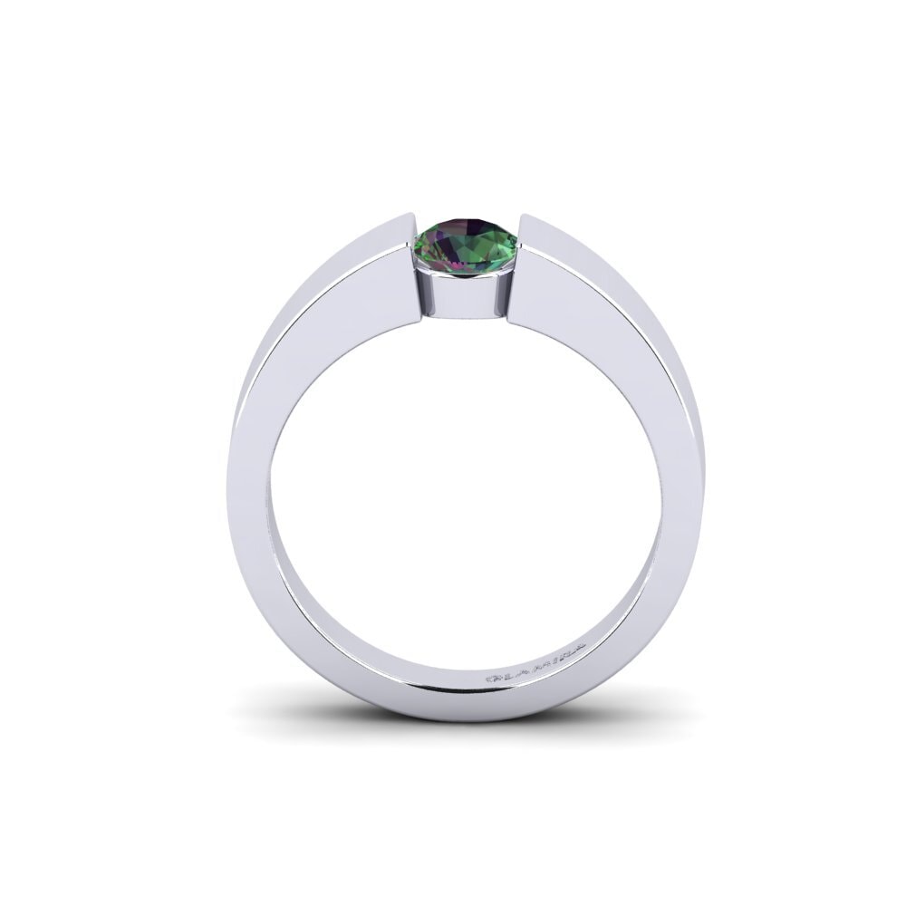 Topázio Místico Anel de Noivado Nature 0.5 crt