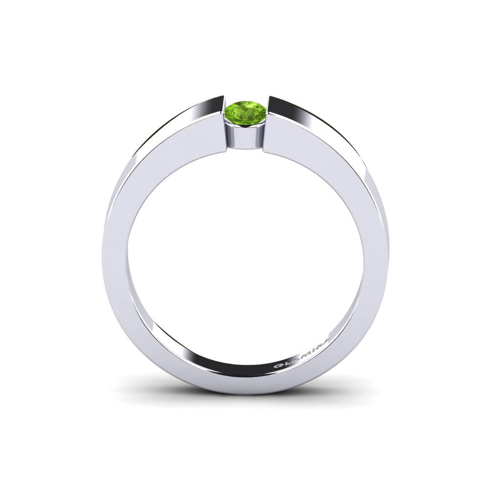 Peridot Engagement Ring Nature