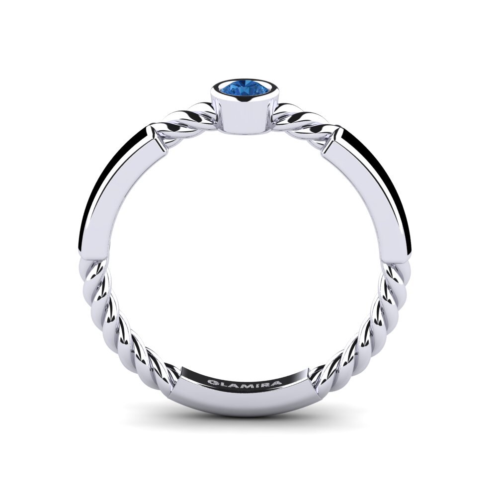 Dark Blue Zirconia Ring Rochel