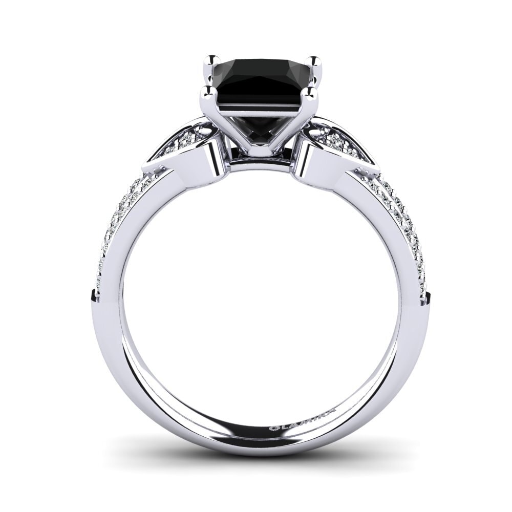 Black Diamond Engagement Ring Roenna