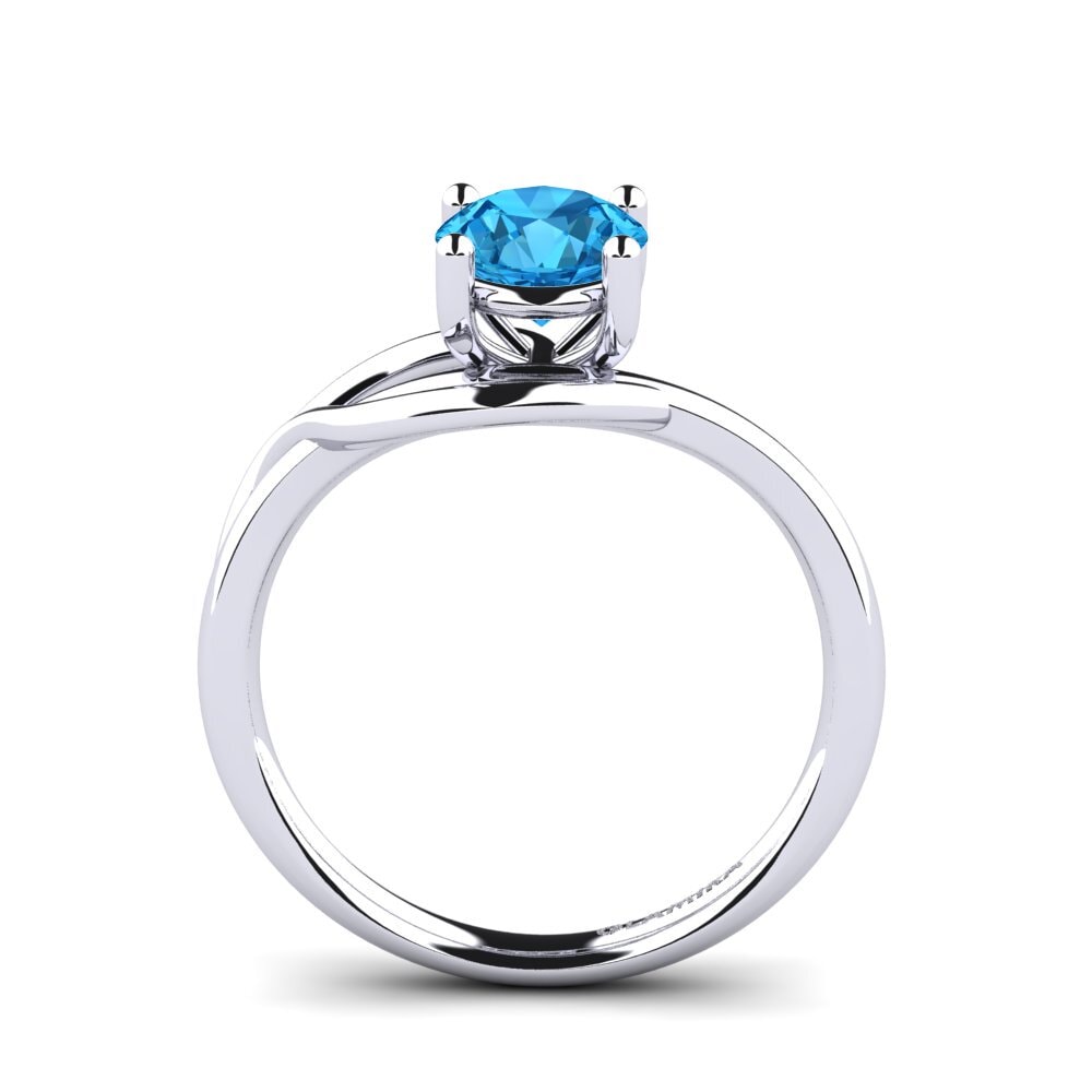 Blue Topaz Engagement Ring Roisina