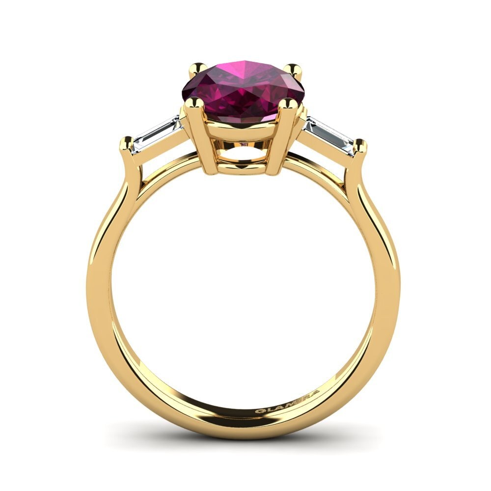 Rhodolite Garnet Engagement Ring Roline