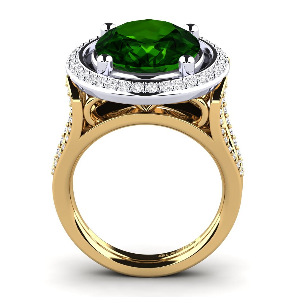14ct Yellow / White Gold Ring Romaine