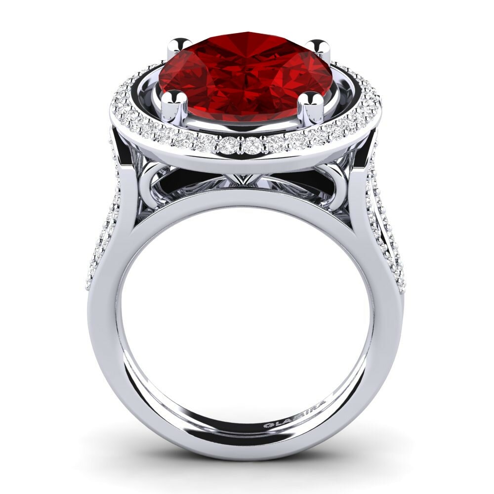 Rubis (créé en laboratoire) Bague Romaine
