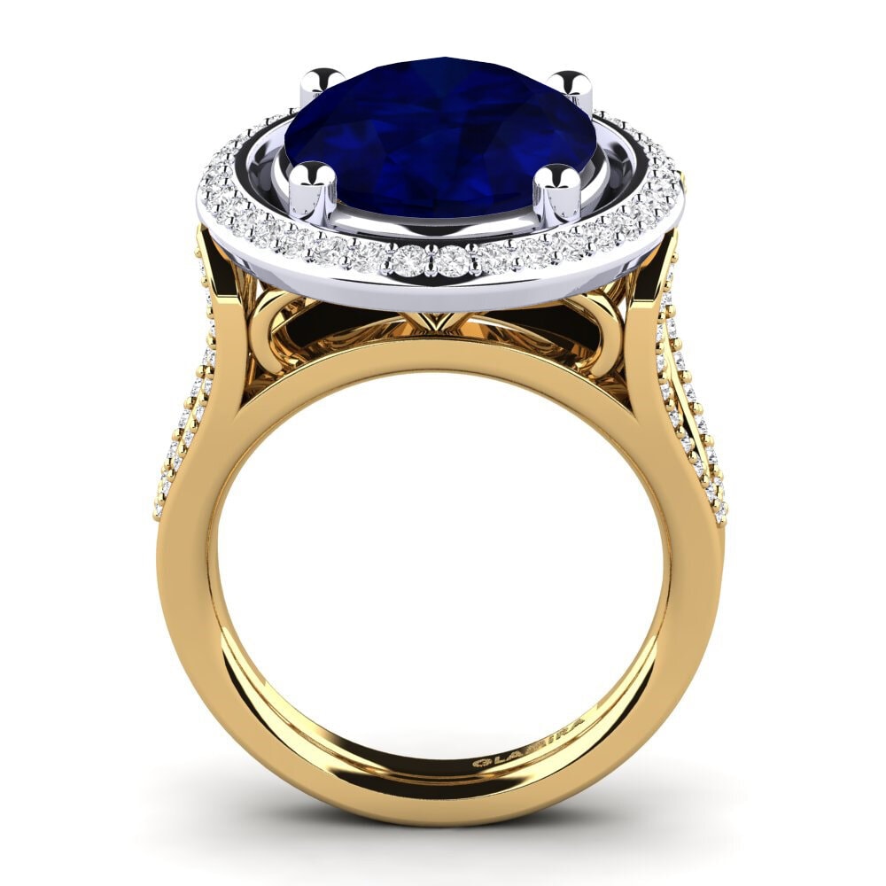 18ct Yellow / White Gold Ring Romaine