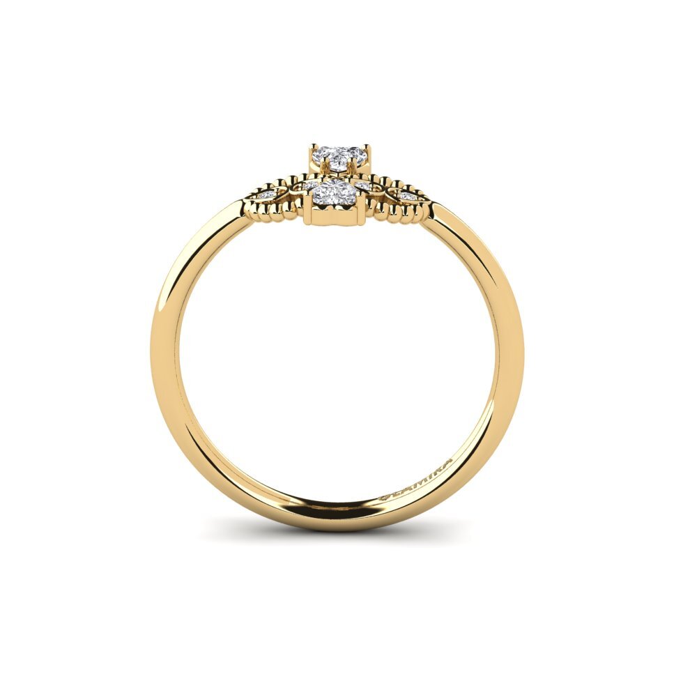 Compre GLAMIRA Anillo Romb en corte Corazón 0.2 Quilates 9k Oro ...