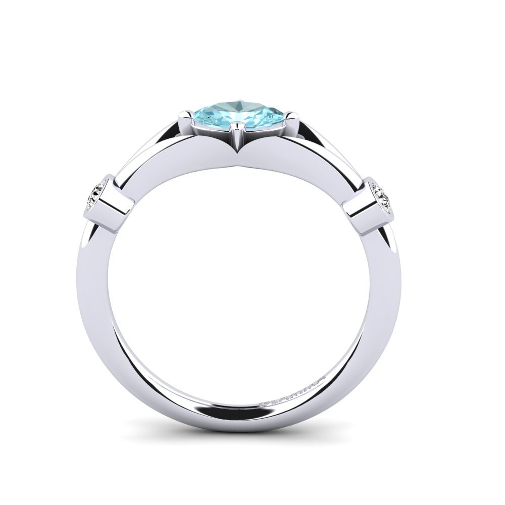 Aquamarine Engagement Ring Romina