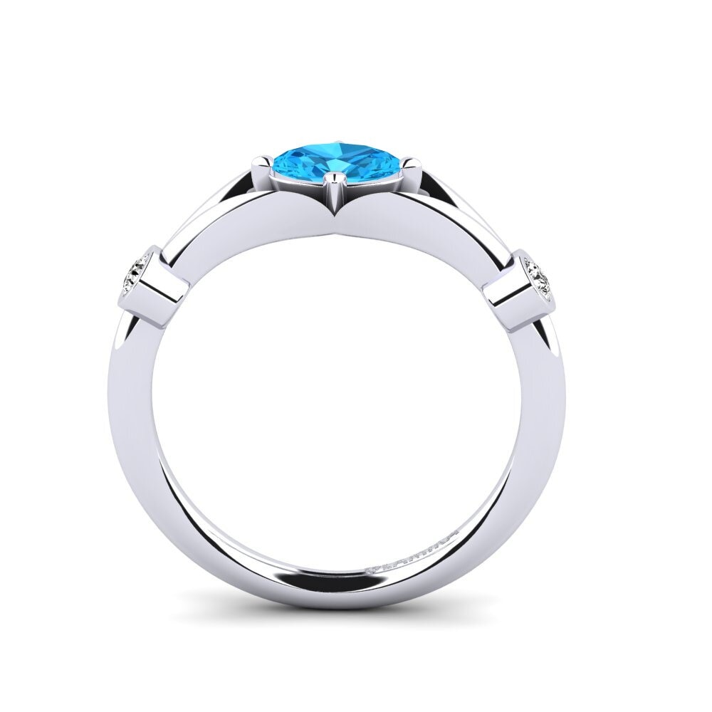 Blue Topaz Engagement Ring Romina
