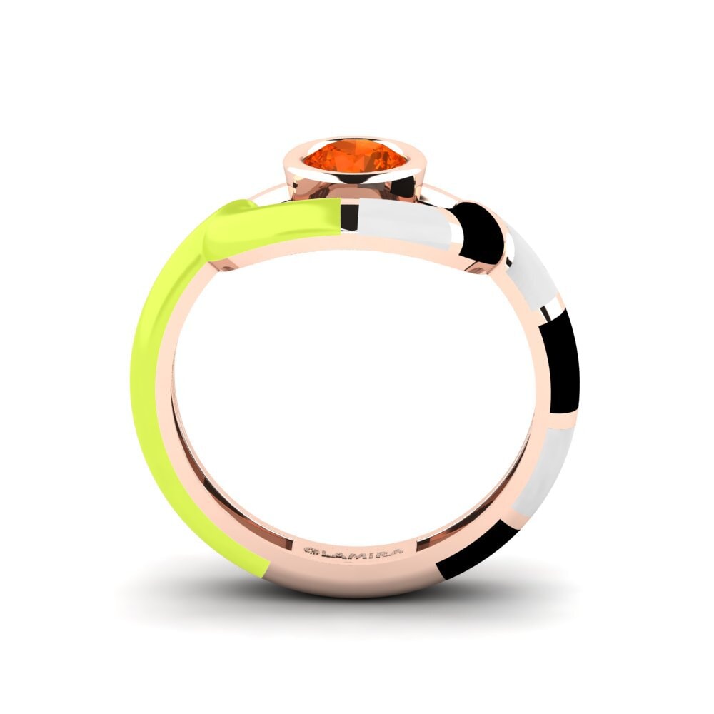 Fire Opal Ring Rondek SET