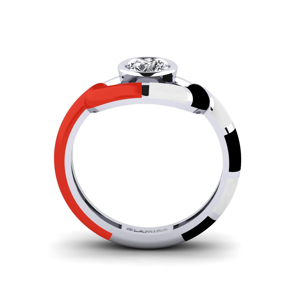 950 Palladium Ring Rondek SET