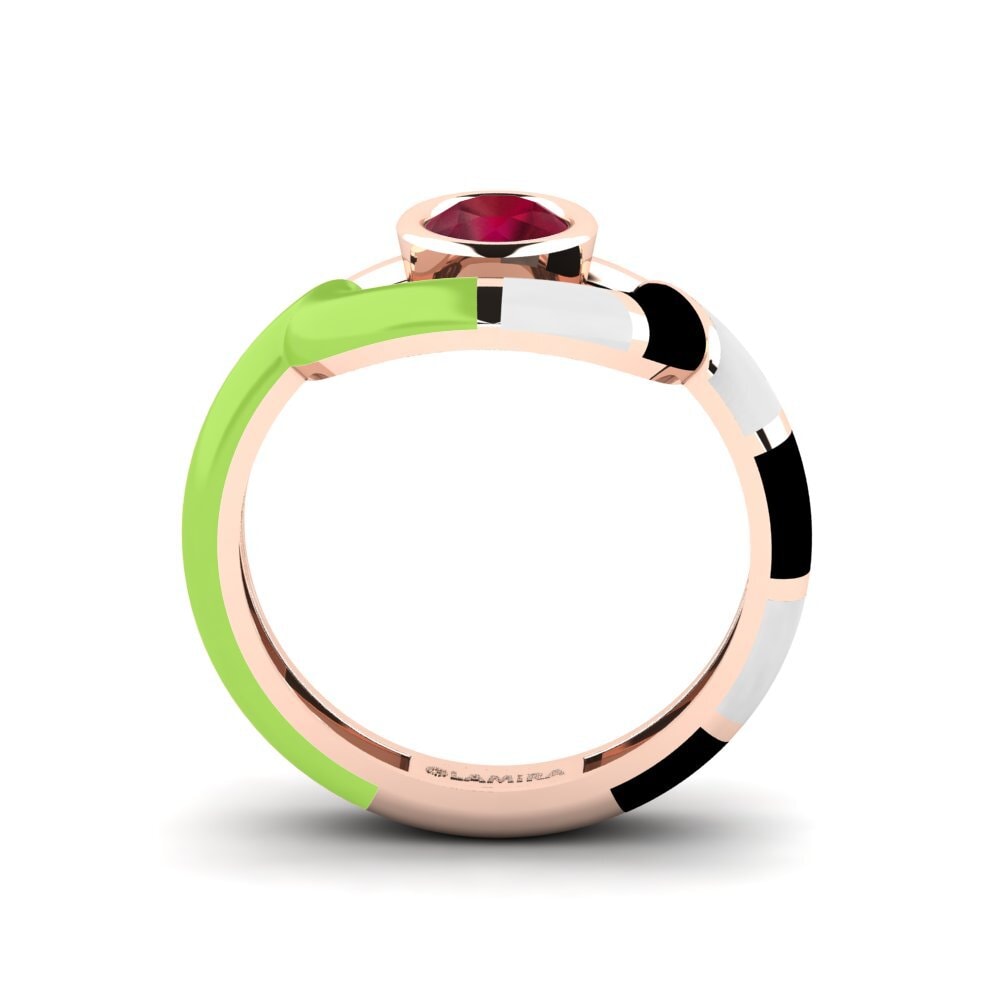 Ruby Ring Rondek SET