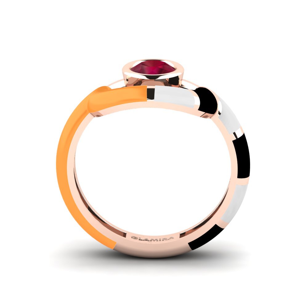 Ruby Ring Rondek SET