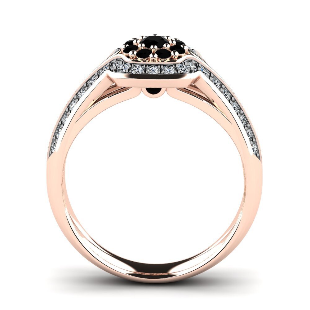 Black Diamond Engagement Ring Ronnie