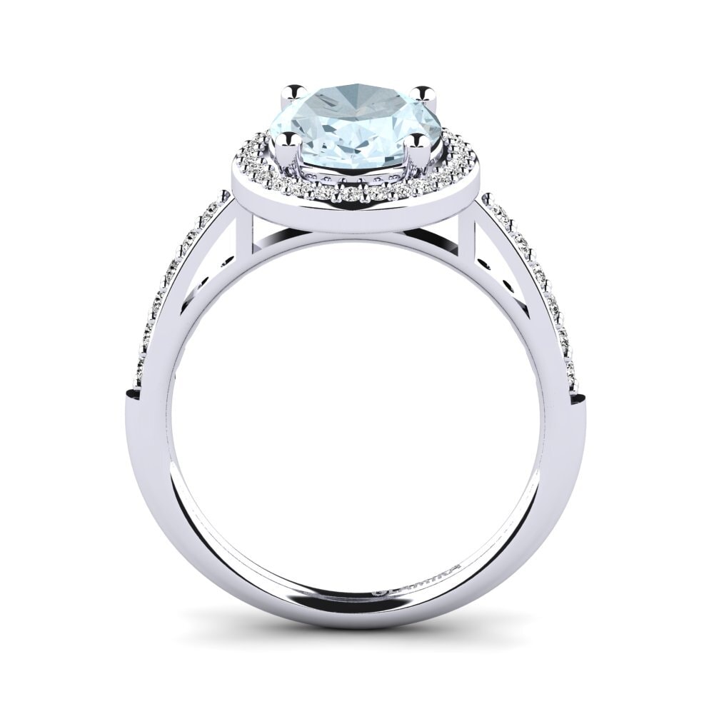 Aquamarine Engagement Ring Ropelina