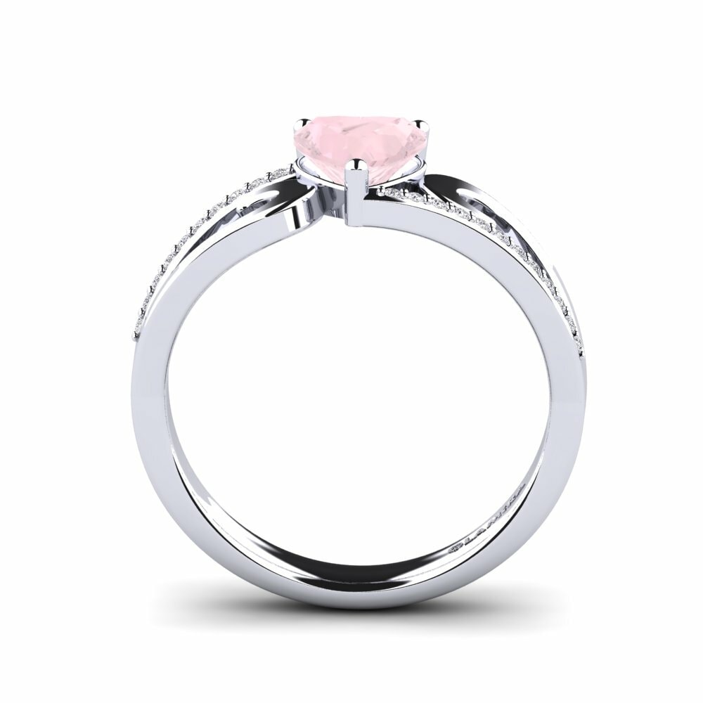 Rose Quartz Engagement Ring Roselly