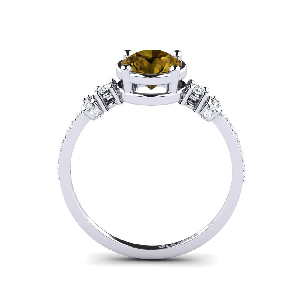 Circón Marrón Anillo de compromiso Roselyn