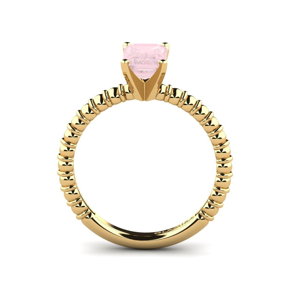 Rose Quartz Engagement Ring Rowen
