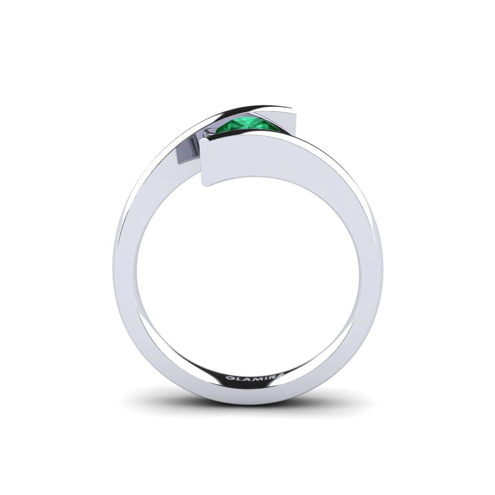 Emerald (Lab Created) Engagement Ring Rosita 0.5 crt