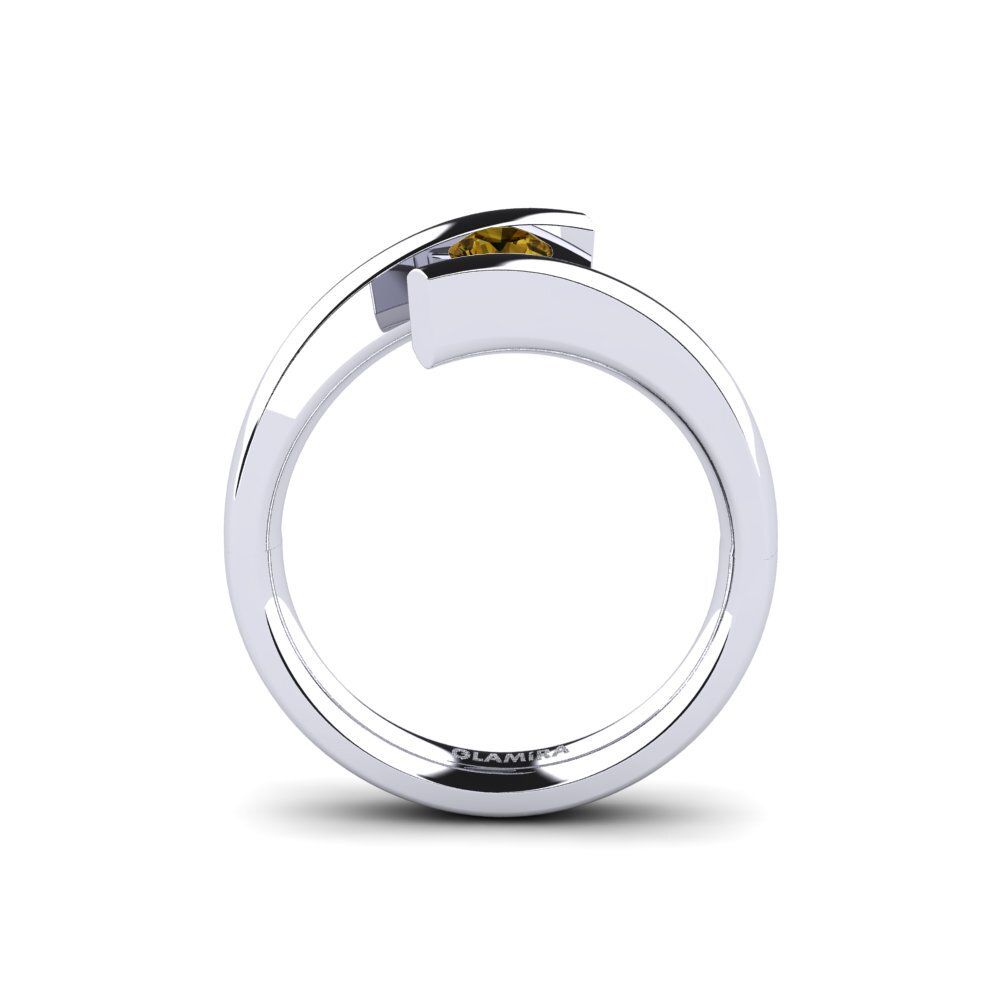 Circón Marrón Anillo de compromiso Rosita 0.25 crt