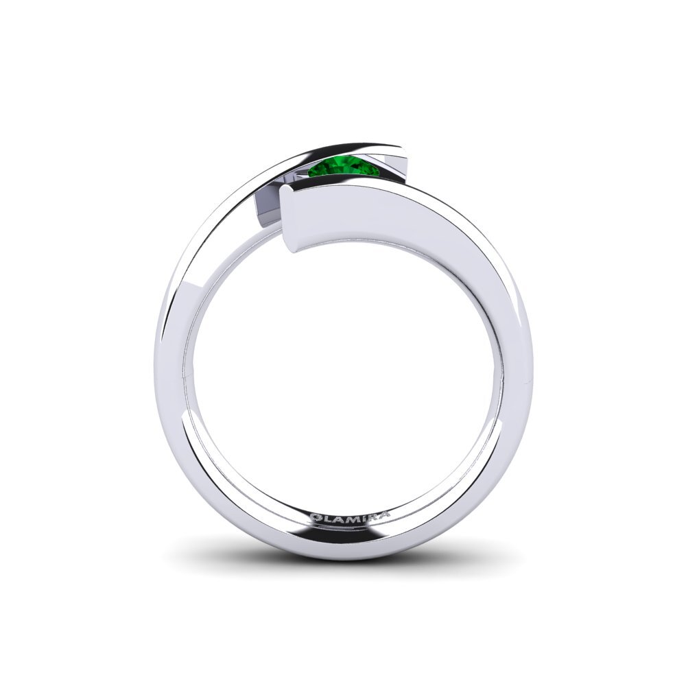 Green Zirconia Engagement Ring Rosita 0.25 crt