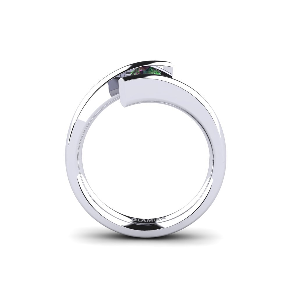 Topacio Místico Anillo de compromiso Rosita 0.25 crt