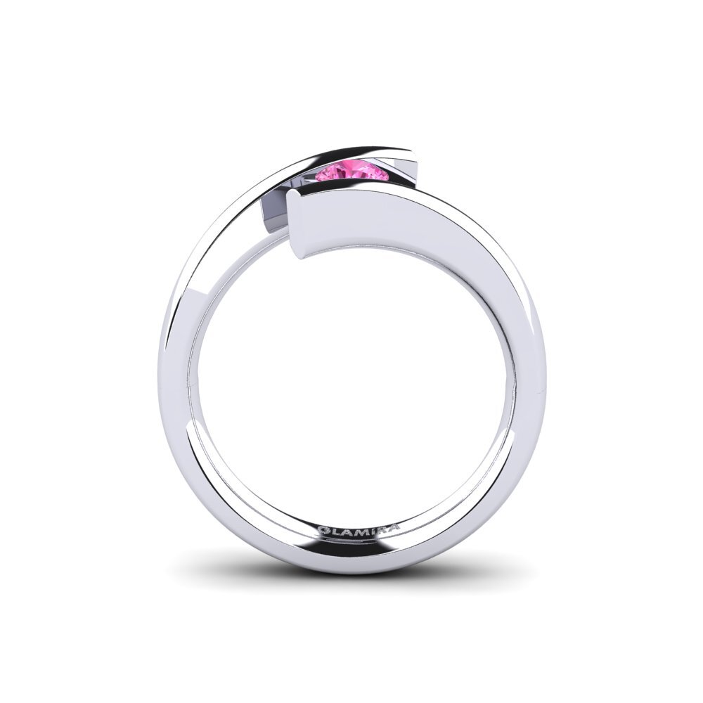 Topacio Rosa Anillo de compromiso Rosita 0.25 crt