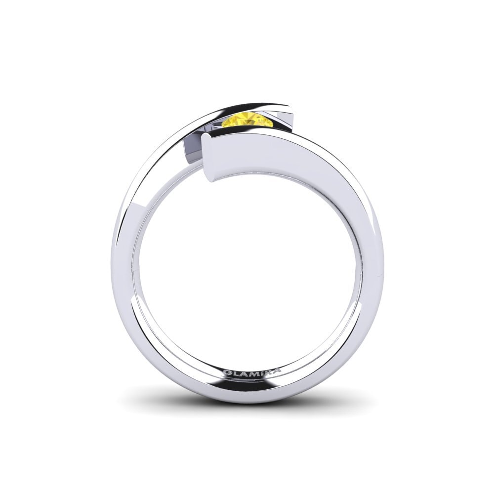 Yellow Sapphire Engagement Ring Rosita 0.25 crt