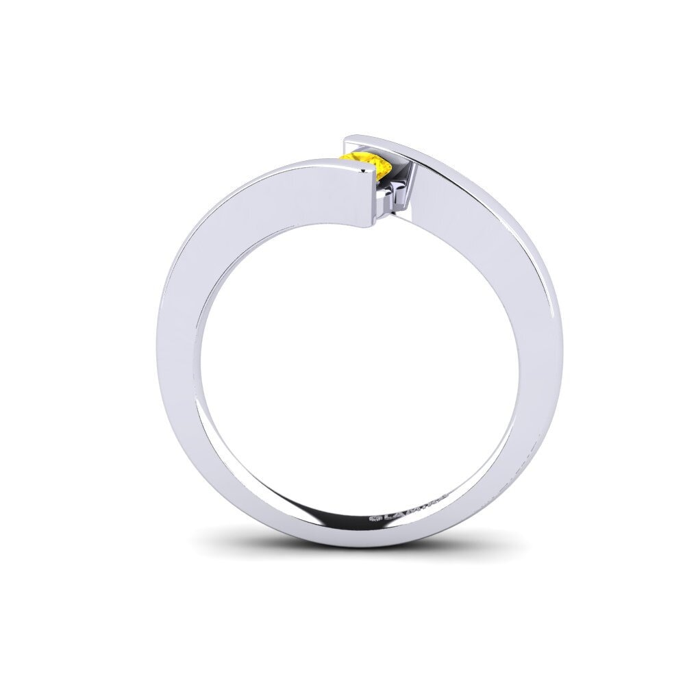 Yellow Sapphire Engagement Ring Storm 016crt