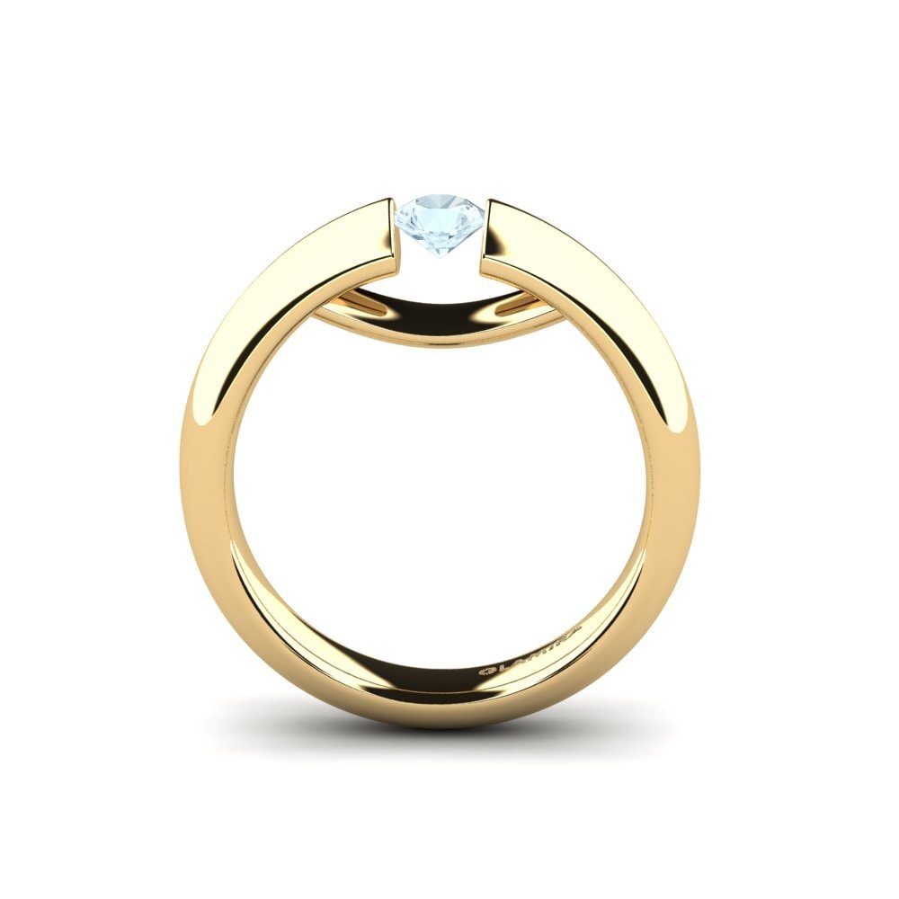 Aquamarine Engagement Ring Ursula 0.25 crt
