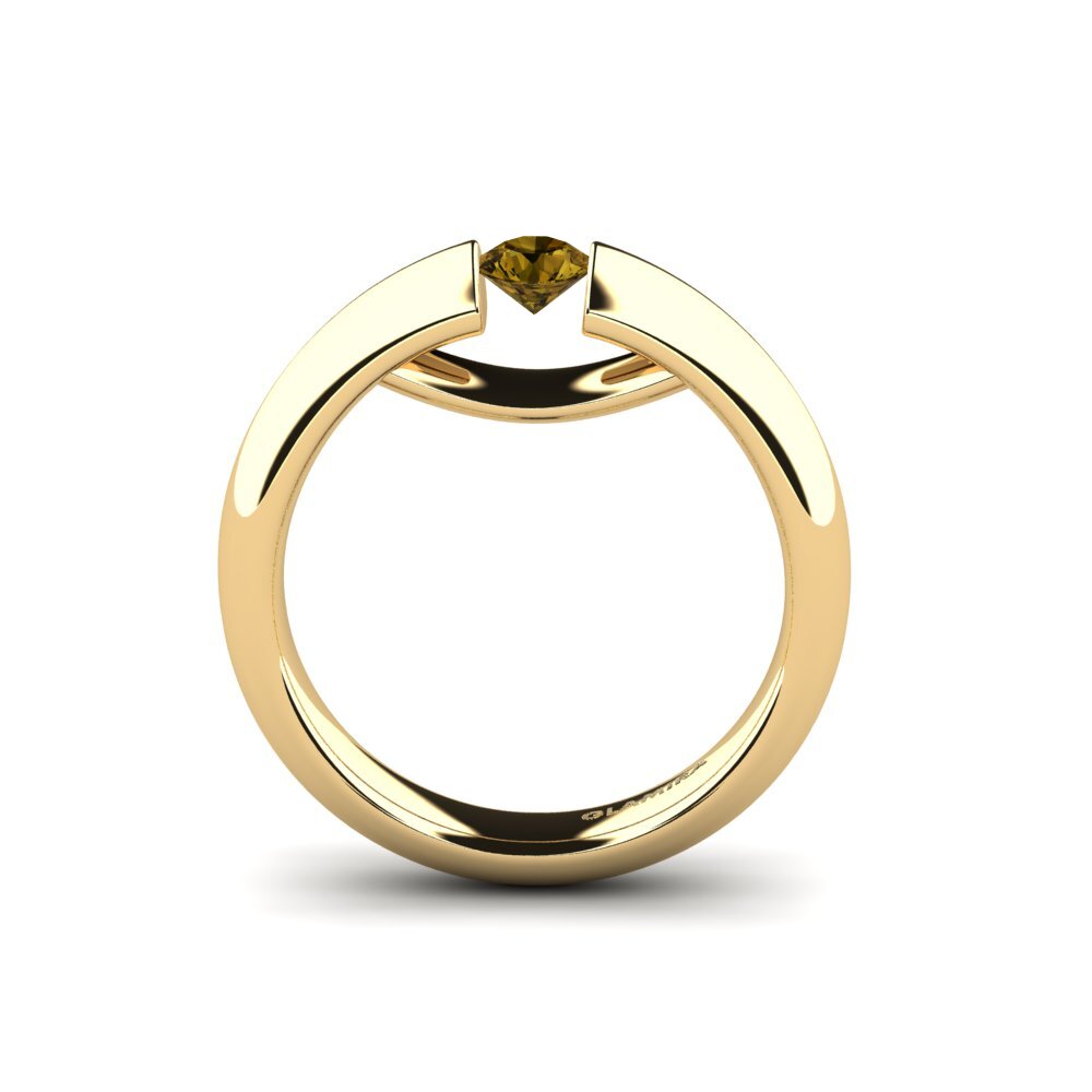 Circón Marrón Anillo de compromiso Ursula 0.25crt