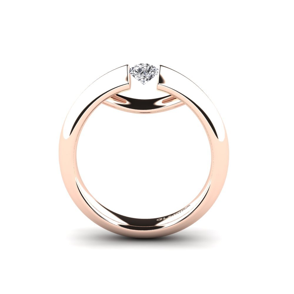 9ct Rose Gold Engagement Ring Ursula 0.25crt