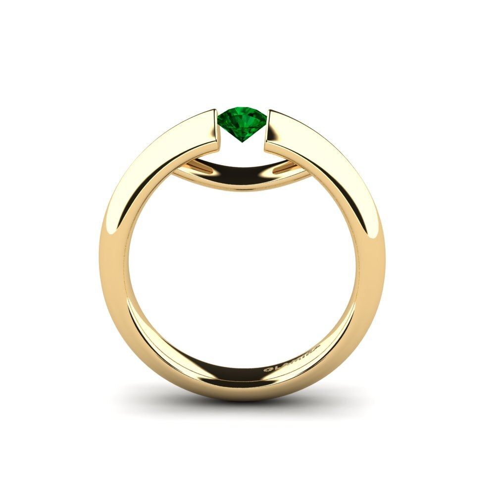 Green Zirconia Engagement Ring Ursula 0.25crt