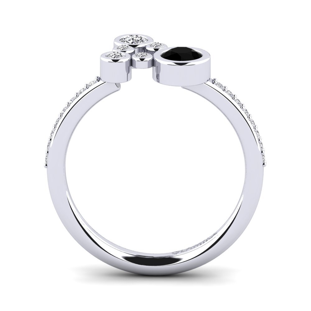 Black Diamond Engagement Ring Rudina