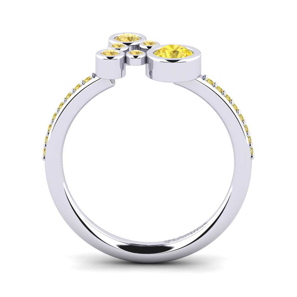 Yellow Sapphire Engagement Ring Rudina