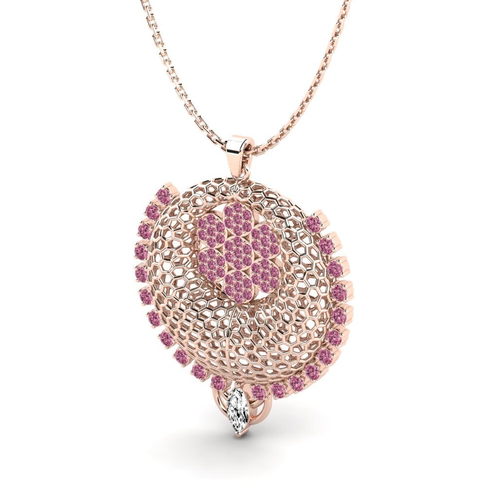 Granate Rhodolite Colgante de Mujer Rumore