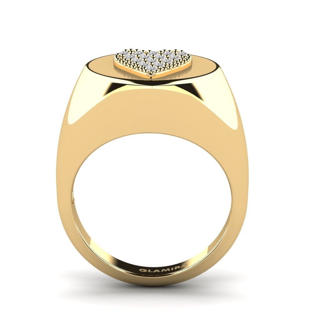 Diamante Anillo meñique Rund