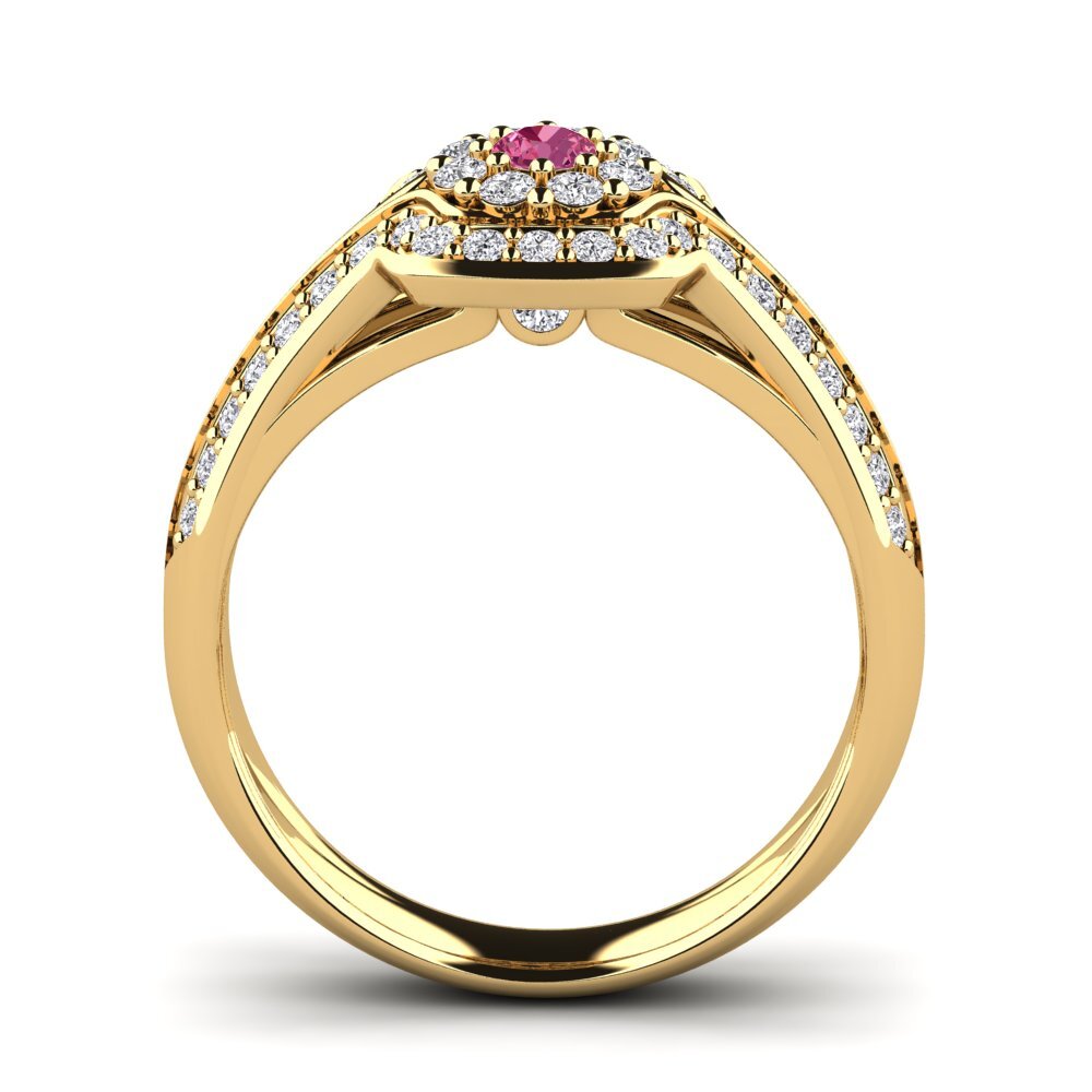 Pink Tourmaline Engagement Ring Ruth