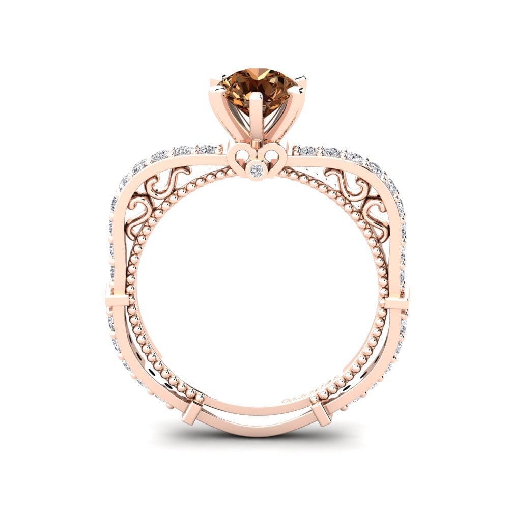Brown Diamond Engagement Ring Ruthina