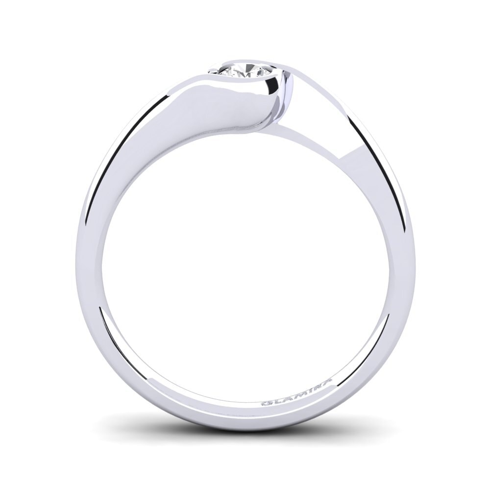 diamante-safira Anel de Noivado Sabella 016crt